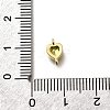 Heart Brass Cubic Zirconia Connector Charms KK-P295-34G-03-3