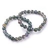 Natural Moss Agate Beads Stretch Bracelets X-BJEW-F380-01-B15-8