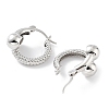 Round Rack Plating Brass Hoop Earrings for Women KK-Z038-04P-2