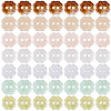 70Pcs 7 Colors Resin Buttons BUTT-TA0001-42-2