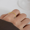 1Pc Stainless Steel Finger Rings for Women Men RJEW-LP0002-34-1