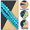 ARRICRAFT 3 Sizes Dyed Synthetic Turquoise Beads Strands G-AR0004-83-4