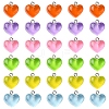 30Pcs 6 Colors Transparent Resin Pendants RESI-YW0001-75-2