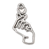 304 Stainless Steel Pendant Cabochon Settings SA-CBA9B1E-07P-1