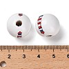 Natural Wood European Beads WOOD-S059-01F-3