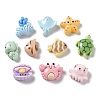 Ocean Theme Opaque Resin Cabochons X1-CRES-M026-02-1