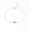 Anti-Tarnish S925 Sterling Silver Evil Eye Link Bracelet AK1290-2-1