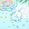 200Pcs Frosted Acrylic Beads FACR-CJ0001-19-6
