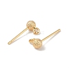 Brass Stud Earring Findings KK-R164-05A-G-2