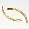 Curved Brass Tube Beads KK-L104-03-2