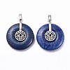 Natural Lapis Lazuli Pendants G-F640-B08-1