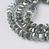 Electroplate Glass Beads Strands EGLA-L012-B-FR04-2