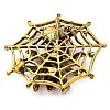 Animal Zinc Alloy Rhinestone Brooches JEWB-R052-01AG-03-2