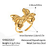 Bowknot Stainless Steel Cuff Rings for Women TP4583-1-1