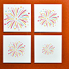 MAYJOYDIY US 1 Set Fireworks PET Hollow Out Drawing Painting Stencils DIY-MA0002-52B-5