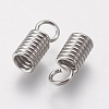 Tarnish Resistant 304 Stainless Steel Cord Ends STAS-F141-21P-10x4-2