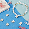 6Pcs Natural Sea Shell Cloud Charms KK-BBC00014-93-4