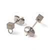 Non-Tarnish 304 Stainless Steel Stud Earring Findings STAS-E179-03P-01-2