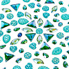   160Pcs 8 Style Green Series Sew on Rhinestone RESI-PH0002-04A-1