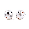 Spot Pattern Opaque ABS Plastic Imitation Pearl Enamel Beads KY-G020-02A-2