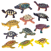 AHADERMAKER 1 Set Sea Turtle Plastic Figurines Display Decorations DJEW-GA0001-48-1