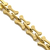 Ion Plating(IP) 304 Stainless Steel Bone Link Chain Bracelets BJEW-D030-13G-2