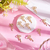 12Pcs Brass Micro Pave Clear Cubic Zirconia Pendants KK-BBC0022-12-4
