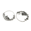 316 Surgical Stainless Steel Hoop Earrings for Women and Men EJEW-D096-22E-AS-2