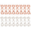 Unicraftale 16Pcs 2 Colors Stainless Steel Double Spring Ring Clasps STAS-UN0051-02-1