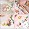 40Pcs 8 Styles Rabbit Theme Opaque Resin Cabochons RESI-CJ0003-78-5