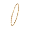 304 Stainless Steel Twist Bangles for Women LS-BJEW-G759-06G-2