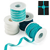 40 Yards 4 Colors Single Face Velvet Ribbon SRIB-TA0001-33B-1