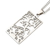 Non-Tarnish 304 Stainless Steel Pendant Necklaces NJEW-L118-02P-04-1