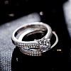 Wedding Engagement Ring Sets for Women RJEW-BB61674-P-6-1
