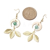 Brass Dangle Earring EJEW-TA00532-3