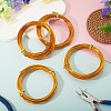 4 Rolls Round Aluminum Wire AW-TA0001-06A-5