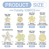 130Pcs 8 Styles Plating Acrylic Beads OACR-TA0004-51A-4