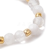 Natural Moonstone Beaded Stretch Rings RJEW-JR00867-08-4