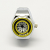 Platinum Tone Iron Stretch Ring Quartz Watches RJEW-R119-14-2