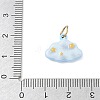 304 Stainless Steel Enamel Pendants SA-CBA08A6-02G-3