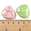 UV Plating Iridescent Acrylic Beads OACR-G039-11-3