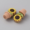 Sunflower Flowerpot Food Grade Eco-Friendly Silicone Beads SIL-TAC0002-20G-2
