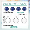 20Pcs 304 Stainless Steel Cabochon Connector Settings DIY-TA0015-44C-3