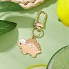 Alloy Enamel Dinosaur Pendant Decorations HJEW-JM02695-04-1