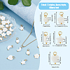 40Pcs 5 Styles Natural Freshwater Shell Charms PALLOY-AB00085-2