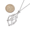 Non-Tarnish Stainless Steel Macrame Pouch Empty Stone Holder for Necklace Makings NJEW-JN04825-01-3