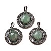 Natural Green Aventurine Pendants G-Q158-03A-R13-1