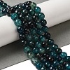Dyed & Heated Natural Dragon Veins Agate Beads Strands X-G-P539-A01-28-1
