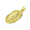 Real 18K Gold Plated Brass Micro Pave Clear Cubic Zirconia Pendants KK-H472-36E-G-2