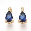 Brass Cubic Zirconia Charms KK-T038-367G-04-1